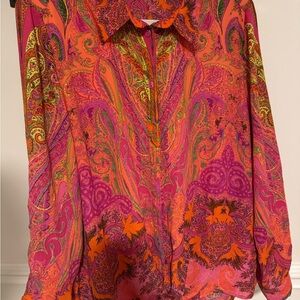 Peter Nygard Multicolor Paisley Blouse